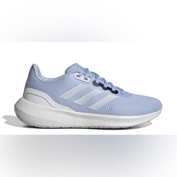 Adidas Women's Run Falcon 3.0 Shoe Size 8.5 Blue And White Cloud Foam Athletic - Picture 1 of 13